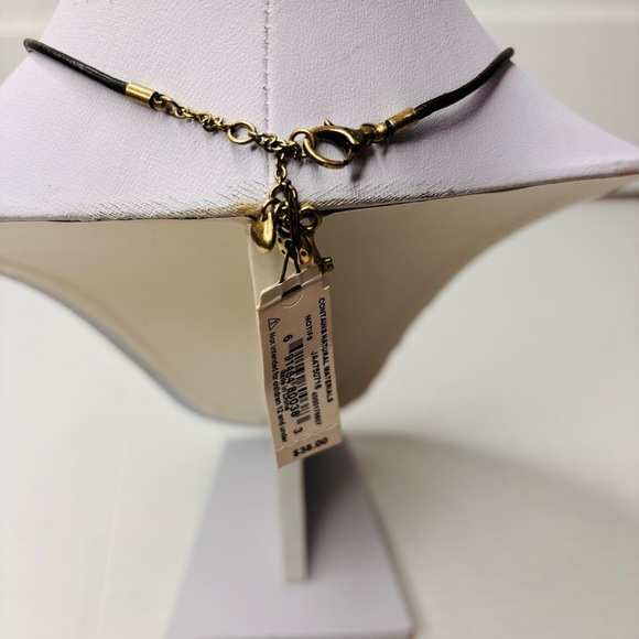 New FOSSIL Brown Beaded Bird Pendent Necklace - Picture 3 of 5